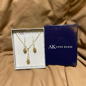 Anne Klein necklace and earrings set